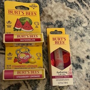 Burt's Bees Lip Balm and Lip Oil Set